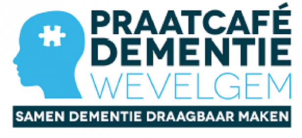 Flyer Praatcafé tegen dementie wevelgem. Samen dementie draagbaar maken
